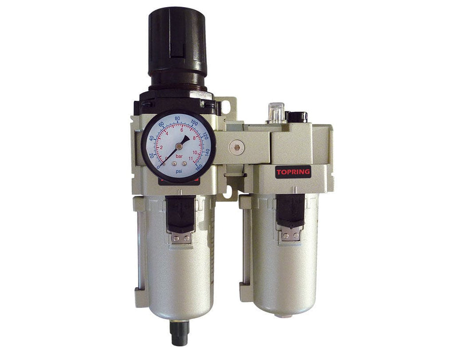 TOPRING Air Preparation Airflo FRLs 51.520 : TOPRING AIRFLO 450 FILTER/REGULATOR+LUBRICATOR 3/4 SEMI-AUTO MB