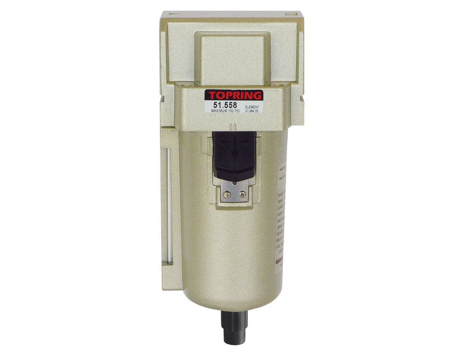 TOPRING Air Preparation Airflo FRLs 51.558 : TOPRING AIRFLO 450 FILTER 3/4 SEMI-AUTO MB