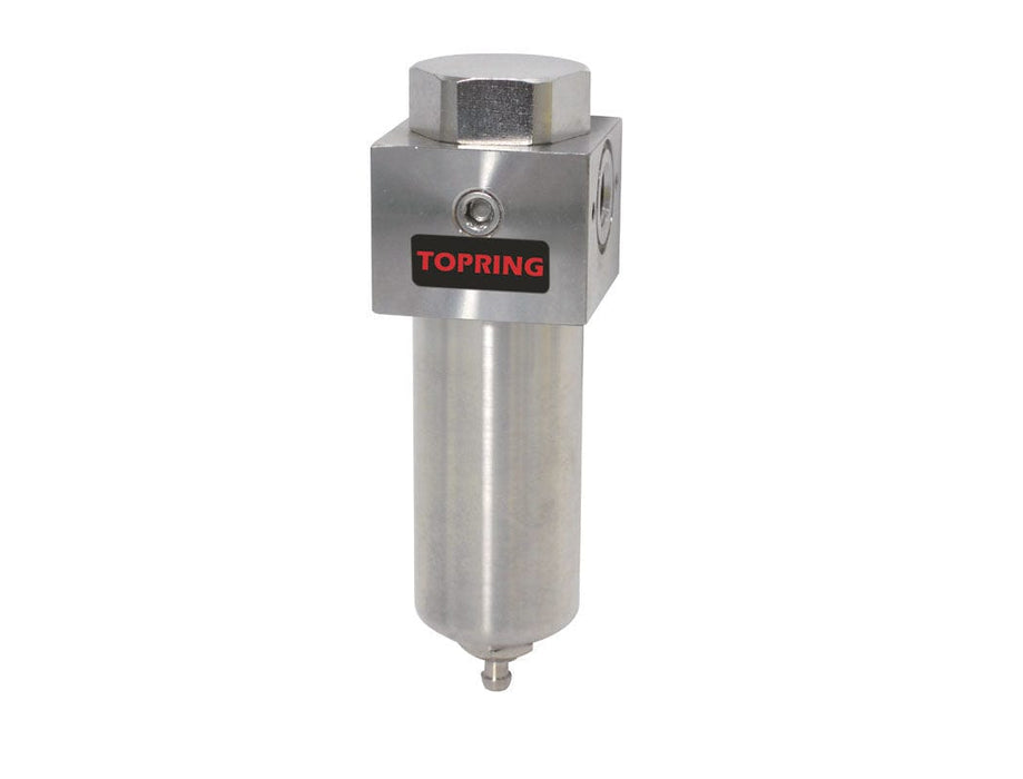 TOPRING Air Preparation Airflo FRLs 51.715 : TOPRING AIRFLO STAINLESS STEEL 200 FILTER 1/4 SEMI-AUTO