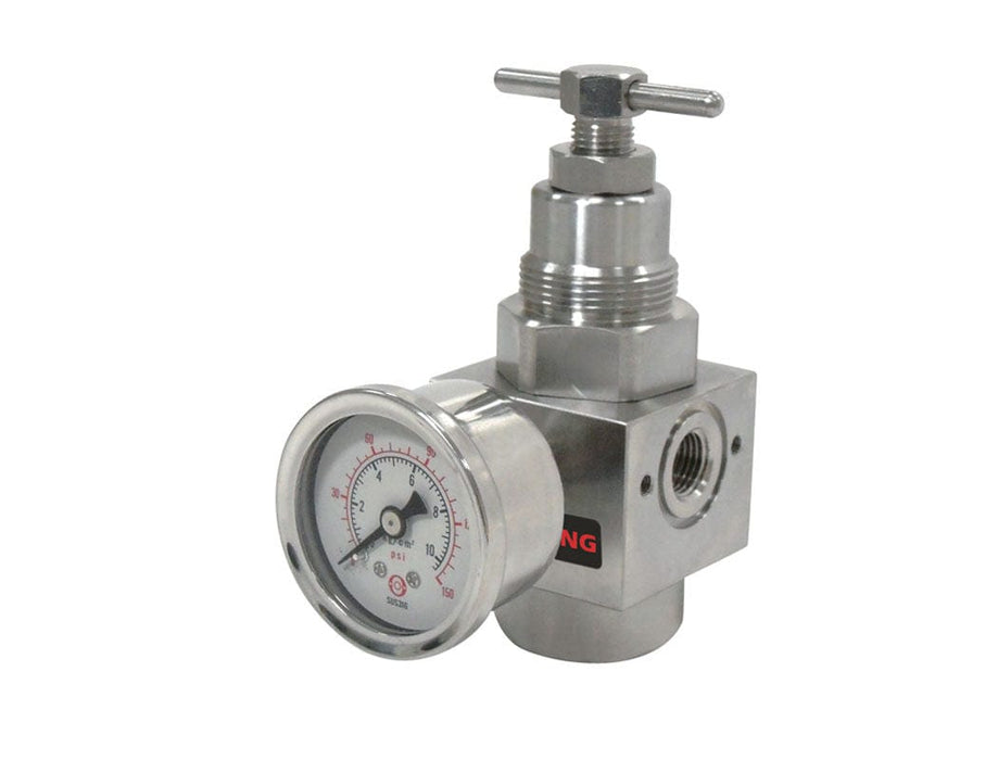 TOPRING Air Preparation Airflo FRLs 51.720 : TOPRING AIRFLO STAINLESS STEEL 200 REGULATOR (GAUGE INCLUDED) 1/4 (7-285)