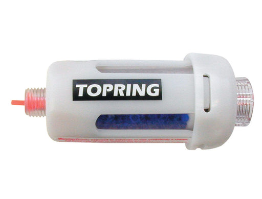 TOPRING Air Tool Accessories 62.150.10 : TOPRING IN-LINE DISPOSABLE DESICCANT DRYER/FILTER 1/4 NPT 10/PK
(PACK OF 10 PCS.)