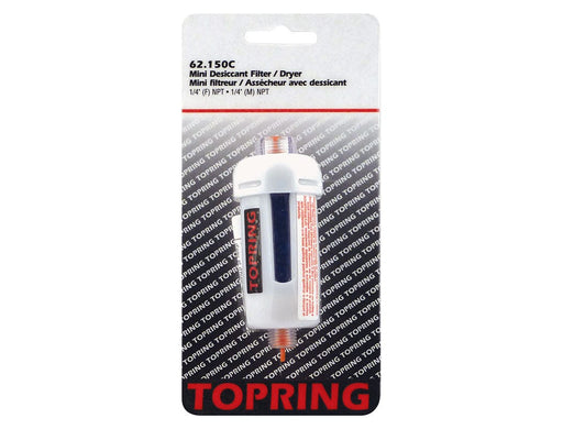 TOPRING Air Tool Accessories 62.150C : TOPRING IN-LINE DISPOSABLE DESICCANT DRYER/FILTER 1/4 NPT