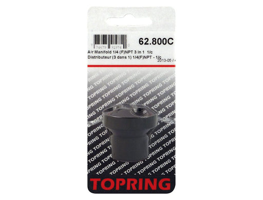 TOPRING Air Tool Accessories 62.800C : TOPRING AIR MANIFOLD 1/4 (F) NPT 3 IN 1