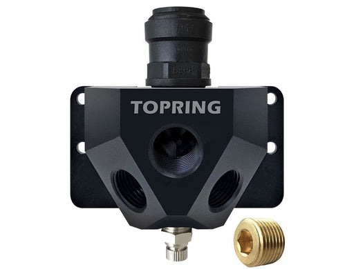 TOPRING Airline Piping S05 05.470 : TOPRING ALUMINUM MANIFOLD 15 MM X (2) 1/2 (F) NPT AIRLINE