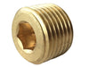 TOPRING Brass Fittings 41.225.05 : Topring PIPE PLUG COUNTERSUNK HEAD 1/2 (M) NPT  5/CSE
(PACK OF 5 PCS.)