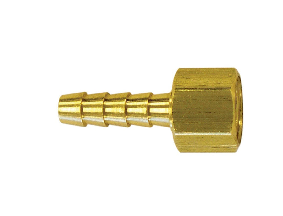 TOPRING Brass Fittings 41.844 : Topring HOSE BARB TO 2 PCS 1/4 X 1/4 (F) NPS
(PACK OF 5 PCS.)