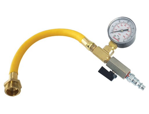 TOPRING Brass Fittings 41.936 : Topring WATER BLOWOUT ADAPTER KIT WITH MALE CONNECTOR AND 0-60 PSI PRESSURE GAUGE