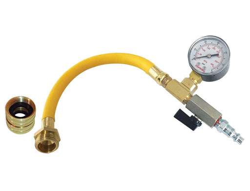 TOPRING Brass Fittings 41.937 : Topring WATER BLOWOUT ADAPTER KIT WITH MALE AND FEMALE CONNECTOR AND 0-60 PSI PRESSURE GAUGE