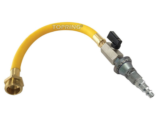 TOPRING Brass Fittings 41.943 : Topring WATER BLOWOUT ADAPTER KIT WITH MALE CONNECTOR AND REGULATOR