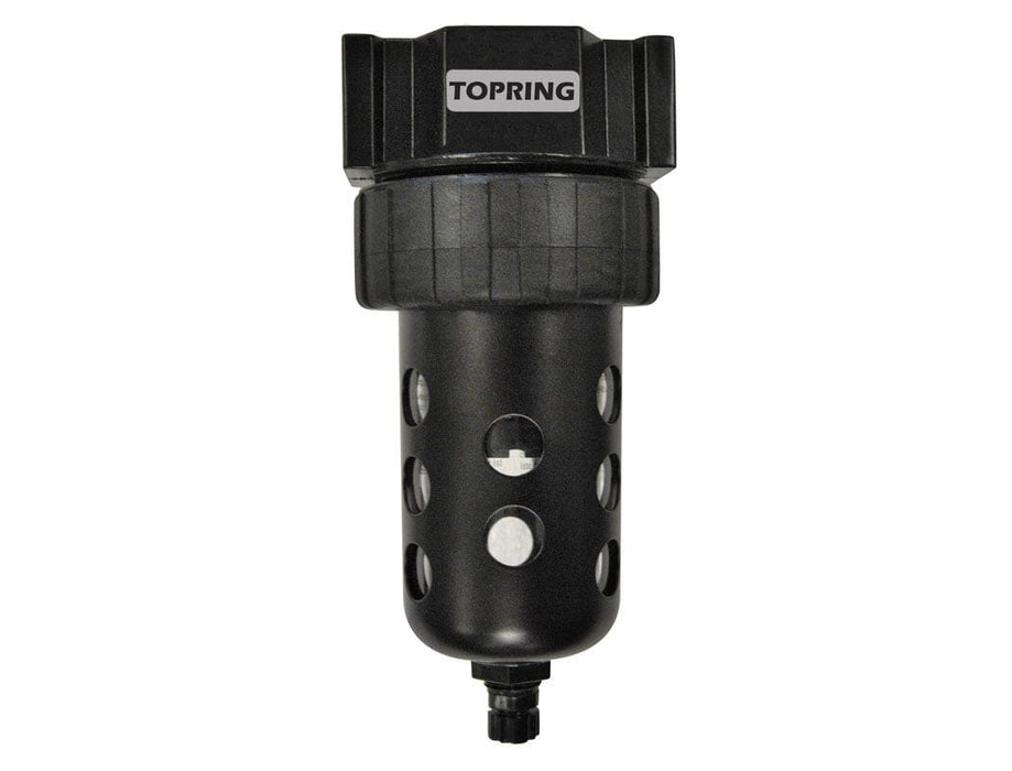 TOPRING Filters, regulators and lubricators 52.120.05 : TOPRING FILTER 1/4 MANUAL POLYCABONATE (5 MICRONS) HIFLO2