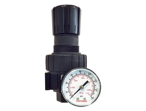 TOPRING Filters, regulators and lubricators 52.301 : TOPRING REGULATOR 1/4 (5-250 PSI) (GAUGE INCLUDED) HIFLO2