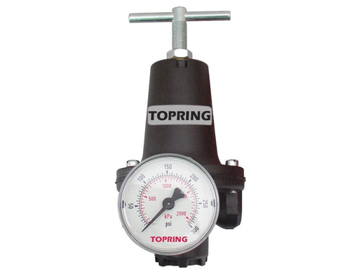 TOPRING Filters, regulators and lubricators 52.328 : TOPRING REGULATOR 1/4 (2-60 PSI) (GAUGE INCLUDED) HIFLO