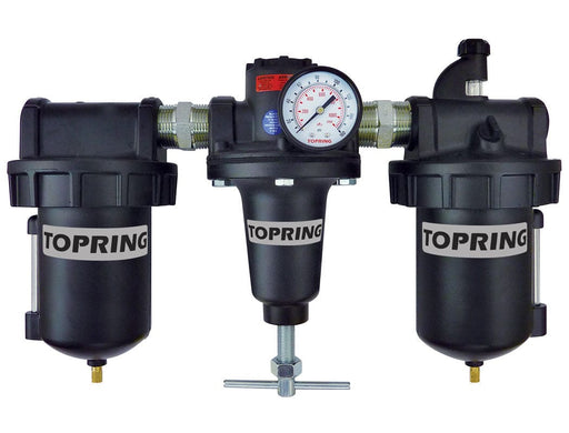 TOPRING Filters, regulators and lubricators 52.561.05 : TOPRING FILTER + REGULATOR + LUBRICATOR 1 AUTOMATIC ZINC (5 MICRONS) HIFLO