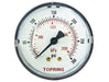 TOPRING PNEUMATIC AIR PRESSURE GAUGE 55.425 : TOPRING GAUGE 2" - 1/4 NPT CBM 0-300