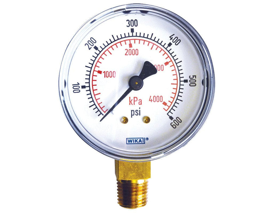 TOPRING PNEUMATIC AIR PRESSURE GAUGE 55.540 : TOPRING GAUGE 4" - 1/4 NPT LM 0-600