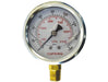 TOPRING PNEUMATIC AIR PRESSURE GAUGE 55.628 : TOPRING LIQUID GAUGE 2-1/2" - 1/4 NPT LM 0-160 STAINLESS STEEL/BRASS