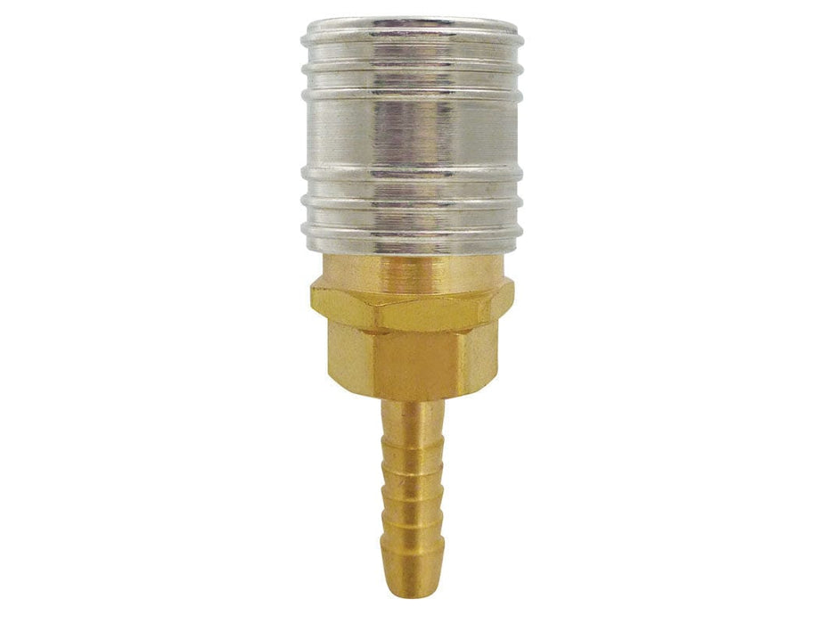 TOPRING Quick Couplers 20.564 : Topring Quick Couplers : COUPLER MAXQUIK PLUS (1/4 INDUSTRIAL) HOSE BARB 3/8 (MANUAL)
(PACK OF 10 PCS.)