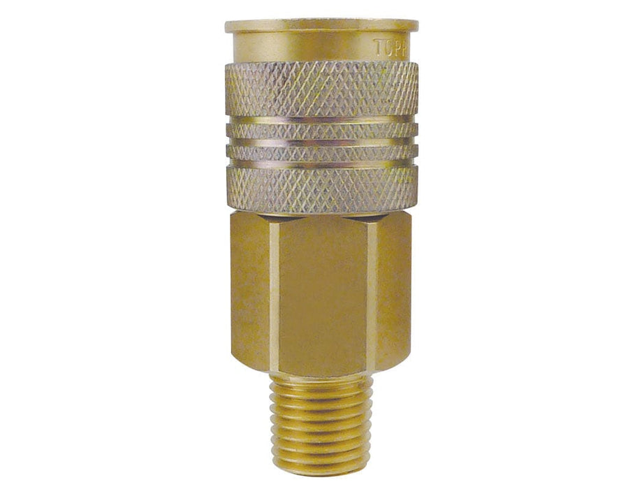TOPRING Quick Couplers 20.640 : Topring Quick Couplers : COUPLER UNIQUIK (3 IN 1) 1/4 (M) NPT (AUTOMATIC)
(PACK OF 10 PCS.)