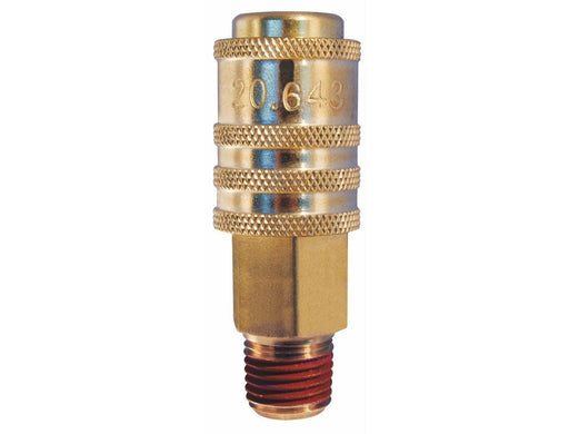 TOPRING Quick Couplers 20.643 : Topring Quick Couplers : COUPLER AUTOMAX SLIM (1/4 INDUSTRIAL) 1/4 (M) NPT (AUTOMATIC)