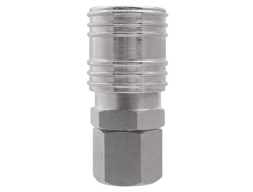 TOPRING Quick Couplers 20.846.50 : Topring Quick Couplers : COUPLER MAXQUIK PLUS (1/4 INDUSTRIAL) 1/4 (F) NPT (MANUAL) STAINLESS STEEL 50/CS
(PACK OF 50 PCS.)