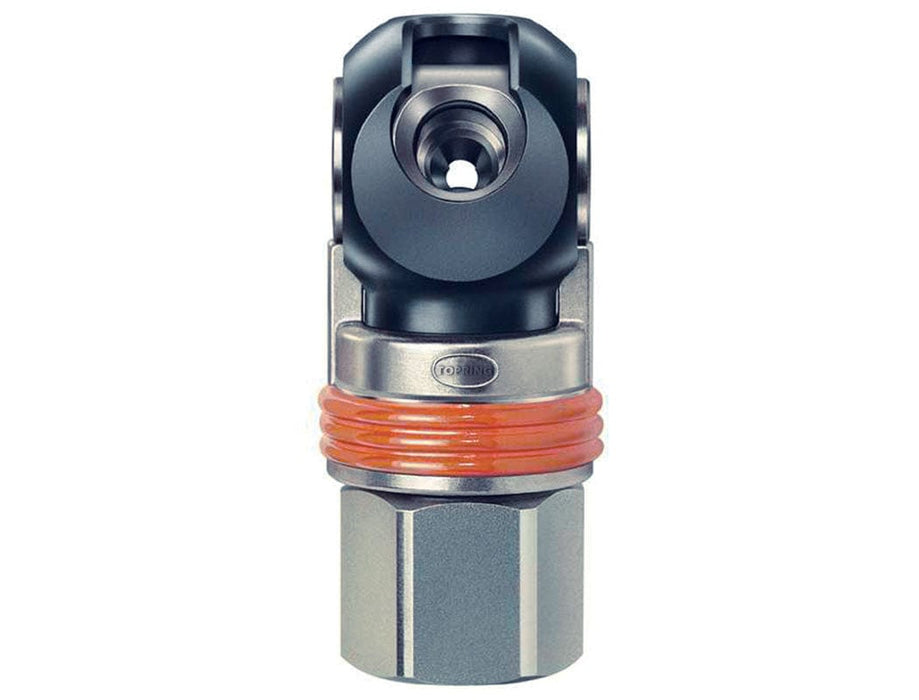 TOPRING Quick Couplers 20.847 : Topring Quick Couplers : COUPLER TOPQUIK SC SAFETY (1/4 INDUSTRIAL) 1/4 (F) NPT (MANUAL)