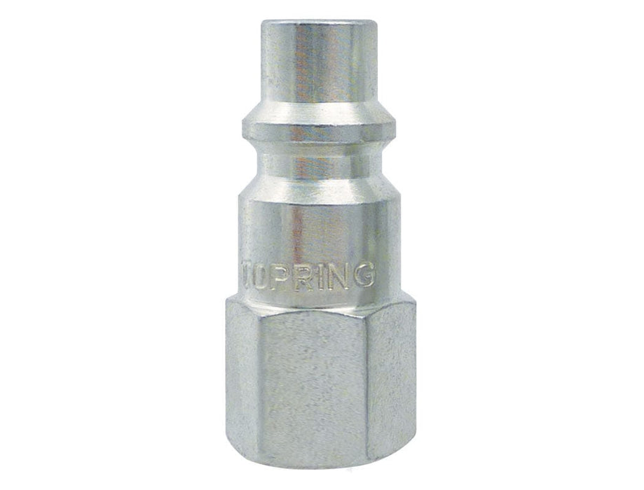 TOPRING Quick Couplers 21.142.05 : Topring Quick Couplers : PLUG (3/8 INDUSTRIAL) 1/4 (F) NPT 5/CSE
(PACK OF 5 PCS.)