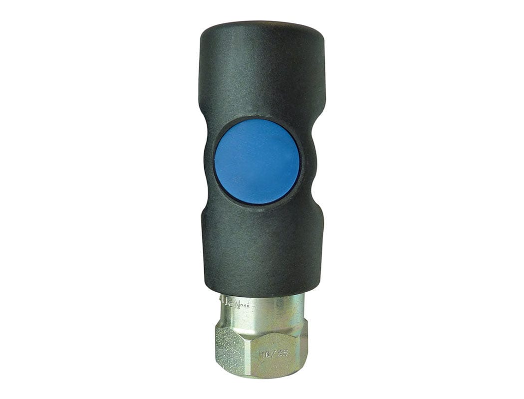Topring 21.242 Plug – 3/8” Industrial Coupler With 1/4” NPT Thread, Zinc-Plated Steel