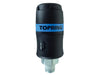 TOPRING Quick Couplers 21.649 : Topring Quick Couplers : COUPLER TOPQUIK SAFETY (3/8 INDUSTRIAL) 1/4 (M) NPT (AUTOMATIC)