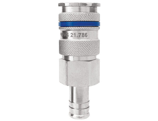 TOPRING Quick Couplers 21.786 : Topring Quick Couplers : COUPLER QUIKSILVER (3/8 INDUSTRIAL) HOSE BARB 1/2 (AUTOMATIC)