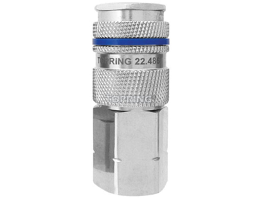 TOPRING Quick Couplers 22.486 : Topring Quick Couplers : COUPLER QUIKSILVER (1/2 INDUSTRIAL) 1/2 (F) NPT (AUTOMATIC)