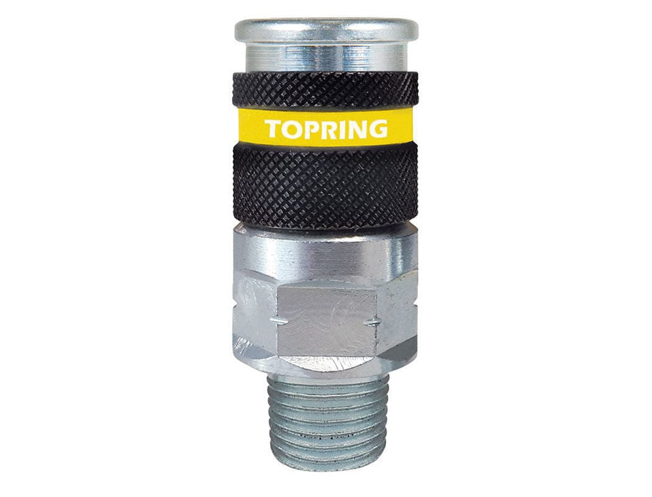 TOPRING Quick Couplers 23.616.10 : Topring Quick Couplers : COUPLER QUIKSILVER 2 (ARO 210) 1/4 (M) NPT (AUTOMATIC) 10/CSE