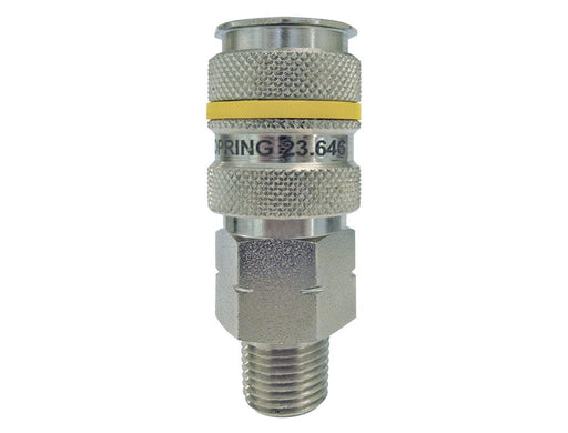 TOPRING Quick Couplers 23.646 : Topring Quick Couplers : COUPLER QUIKSILVER (ARO 210) 1/4 (M) NPT (AUTOMATIC)