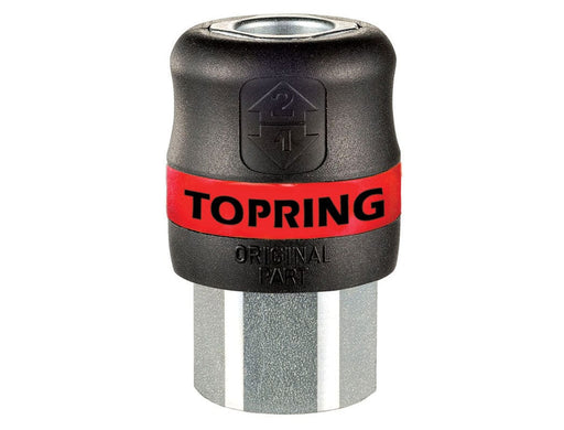 TOPRING Quick Couplers 27.489 : Topring Quick Couplers : COUPLER TOPQUIK S8 SAFETY (NITTO) 1/2 (F) NPT (AUTOMATIC)