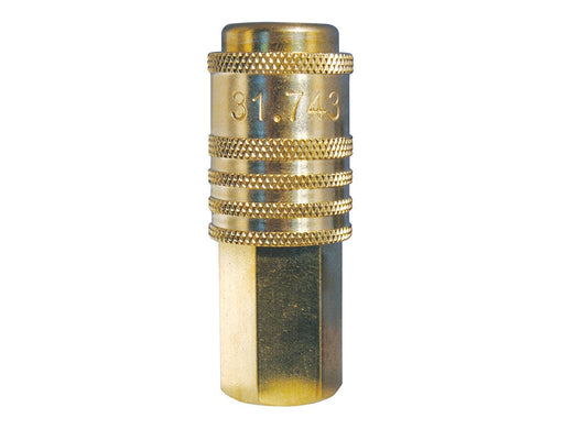 TOPRING Quick Couplers 31.743 : Topring Quick Couplers : COUPLER AUTOMAX SLIM (ULTRAFLO) (AUTOMATIC) 1/4 (F) NPT
(PACK OF 20 PCS.)