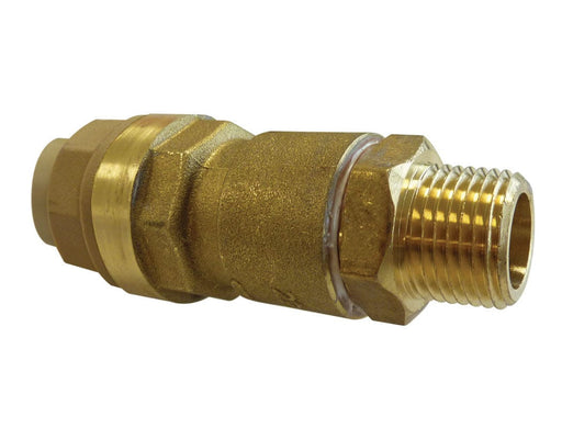 TOPRING S07 Compressed Air Piping Systems 07.222 : TOPRING MALE THREADED CONNECTOR 15 MM X 1/2 (M) NPT METAL QUICKLINE