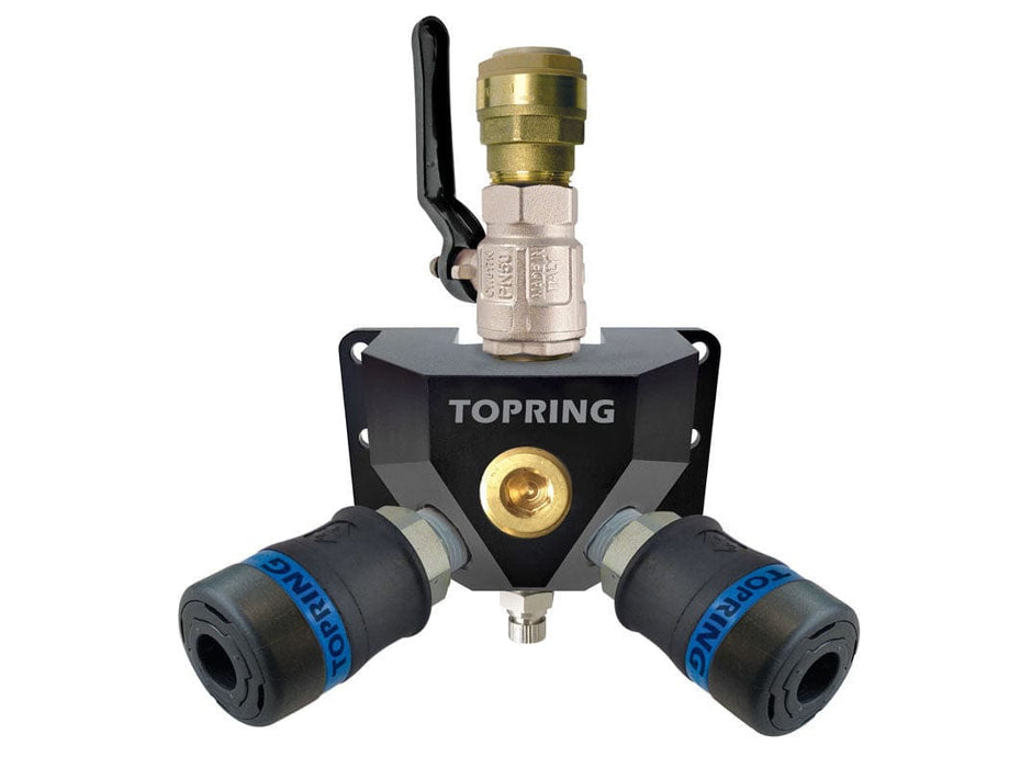 TOPRING S07 Compressed Air Piping Systems 07.464.03 : TOPRING QUICKLINE MANIFOLD 22 MM X 1/4 INDUSTRIAL TOPQUIK 20.669 (2x)