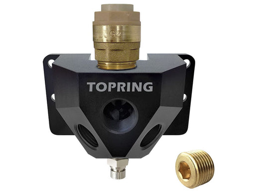 TOPRING S07 Compressed Air Piping Systems 07.470 : TOPRING ALUMINUM MANIFOLD 15 MM X (2/3) 1/2 (F) NPT QUICKLINE