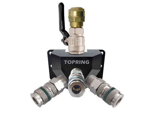 TOPRING S07 Compressed Air Piping Systems 07.481.02 : TOPRING QUICKLINE MANIFOLD 15 MM x ULTRAFLO QUIKSILVER 31.884 (3x)