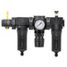 TOPRING S50 Series FRL 50.533A1 : TOPRING FILTER + REGULATOR + LUBRICATOR 3/8 (F) NPT AUTOMATIC WITH METAL BOWL AND LOCKOUT VALVE 20-200 PSI MODULAIR 300