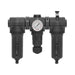 TOPRING S50 Series FRL 50.542A : TOPRING FILTER + REGULATOR + LUBRICATOR 1/2 (F) NPT MANUAL WITH METAL BOWL 0-200 PSI MODULAIR 400
