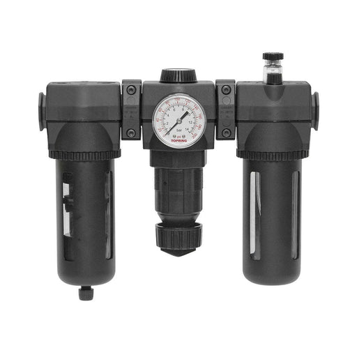 TOPRING S50 Series FRL 50.551A : TOPRING FILTER + REGULATOR + LUBRICATOR 3/4 (F) NPT AUTOMATIC WITH STANDARD BOWL 30-150 PSI MODULAIR 400