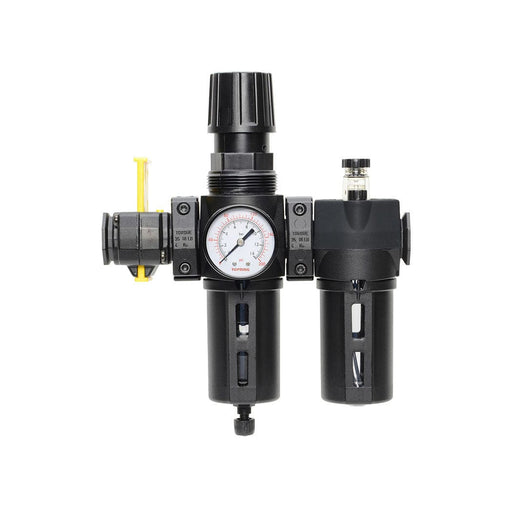 TOPRING S50 Series FRL 50.631A1 : TOPRING FILTER/REGULATOR + LUBRICATOR 30-150 PSI MODULAIR 300 WITH LOCKOUT VALVE