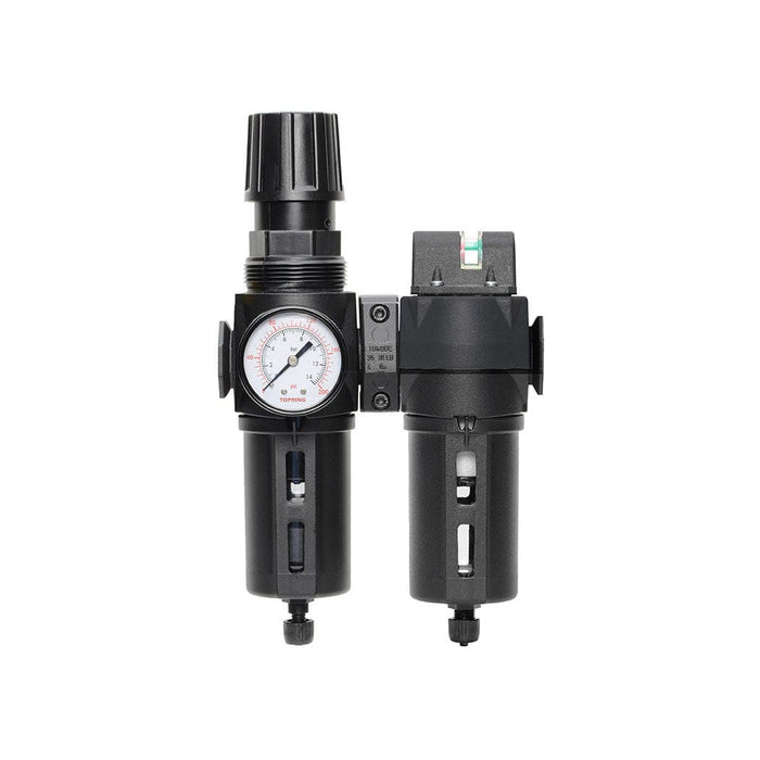 TOPRING S50 Series FRL 50.671A : TOPRING FILTER/REGULATOR + COALESCING FILTER 3/8 (F) NPT AUTOMATIC DRAIN WITH STANDARD BOWL MODULAIR 300