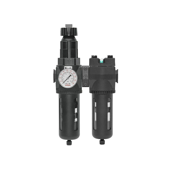 TOPRING S50 Series FRL 50.680A : TOPRING FILTER/REGULATOR + COALESCING FILTER 3/4 (F) NPT MANUAL DRAIN WITH STANDARD BOWL MODULAIR 400
