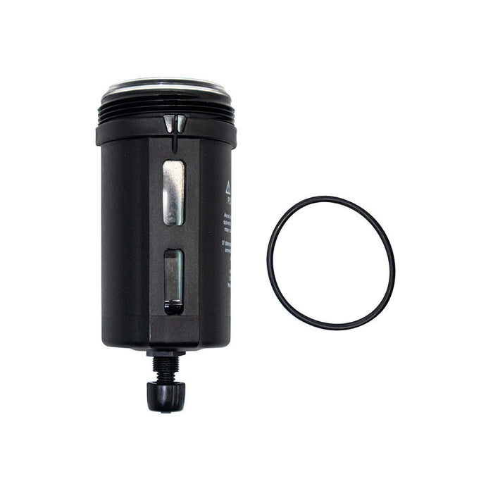 TOPRING S50 Series FRL 50.802A : TOPRING STANDARD BOWL WITH MANUAL DRAIN FOR FILTER, COALESCING FILTER AND FILTER/REGULATOR MODULAIR 300