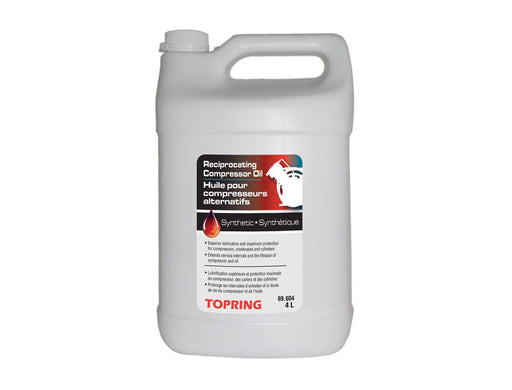 TOPRING S69 Air Tool Oil 69.604 : TOPRING SYNTHETIC PISTON COMPRESSOR OIL (4L)
