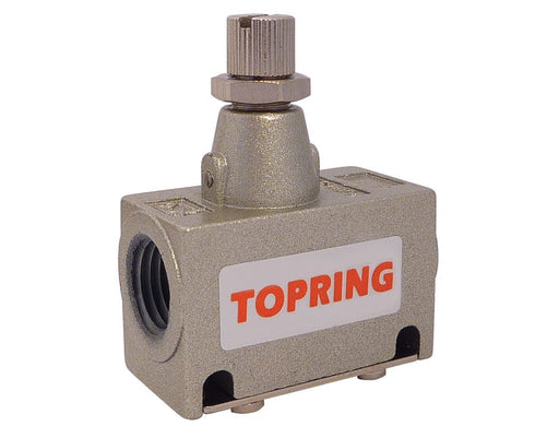 TOPRING S85 SERIES TOPRING 85.505 : TOPRING PRECISION IN-LINE FLOW CONTROL VALVES (WITH BUILT-IN CHECK VALVE) 1/8 (F) NPT 12 SCFM