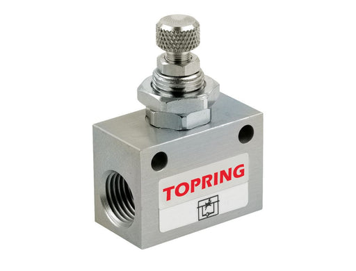TOPRING S85 SERIES TOPRING 85.540 : TOPRING PRECISION IN-LINE FLOW CONTROL VALVES (WITH BUILT-IN CHECK VALVE) 1/4 (F) NPT 0.33 CV
