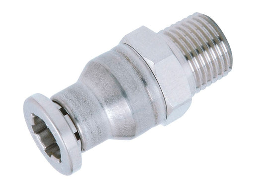 TOPRING Stainless Push-to-Connect Fittings 43.500 : MALE THREADED CONNECTOR 4 MM X M5MALE STAINLESS STEEL TOPFIT