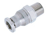 TOPRING Stainless Push-to-Connect Fittings 43.527 : MALE THREADED CONNECTOR 12 MM X 3/8 (M) BSPT STAINLESS STEEL TOPFIT